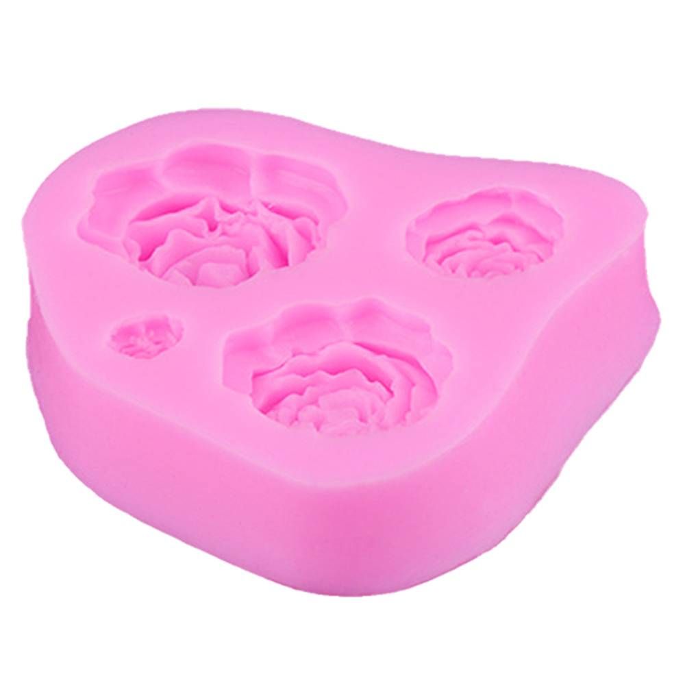 3D Rose Flower Silicone Mold Fondant Cake Decorating Chocolate Cookie Soap Fimo Polymer Clay Resin baking molds D12--4