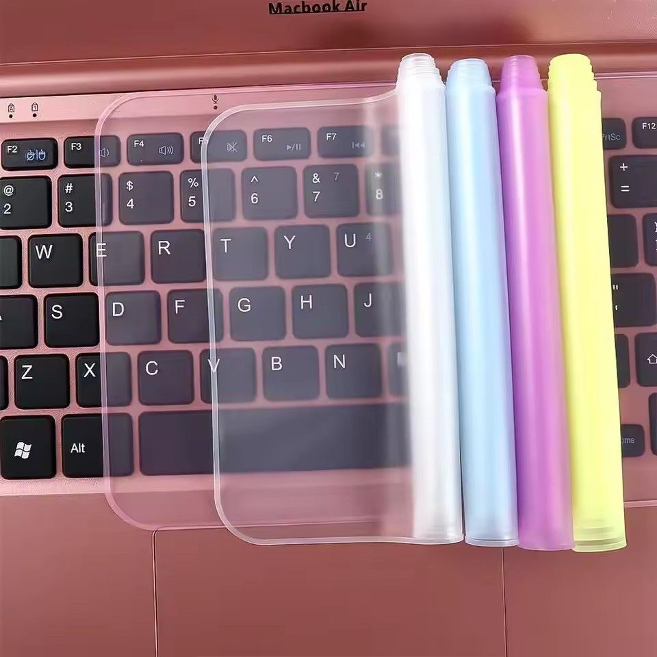 Universal Laptop Cover Keyboard Skin Dustproof Waterproof Soft Silicone Protector Generic for 12-14 inch and 15-17 inch E-1087