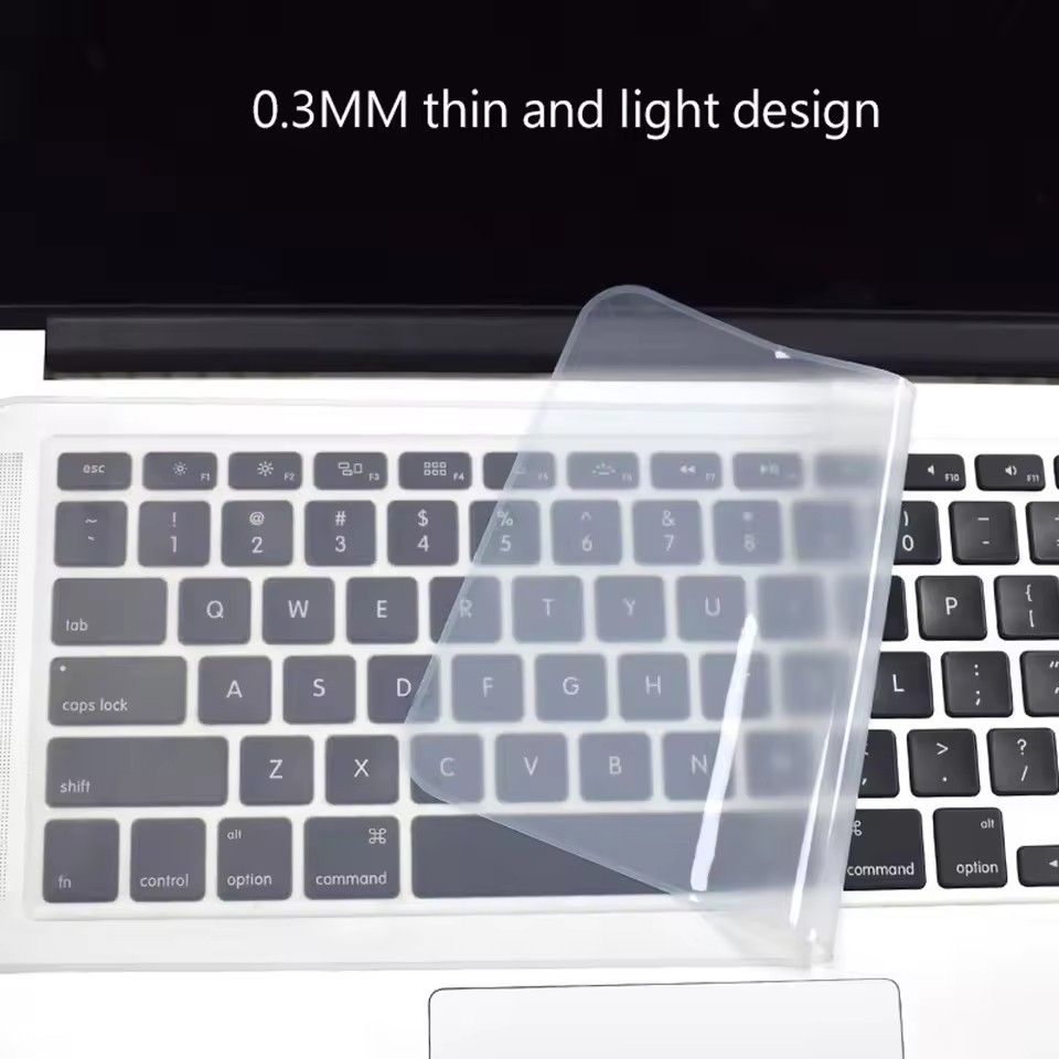 Universal Laptop Cover Keyboard Skin Dustproof Waterproof Soft Silicone Protector Generic for 12-14 inch and 15-17 inch E-1087
