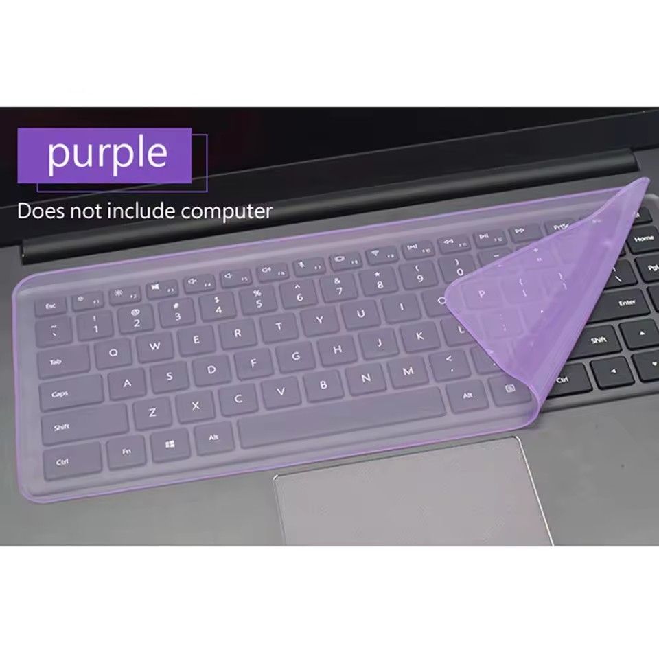 Universal Laptop Cover Keyboard Skin Dustproof Waterproof Soft Silicone Protector Generic for 12-14 inch and 15-17 inch E-1087