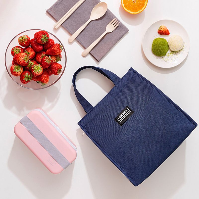 Fashion Insulated Lunch Bags For Men Women Bento Box Organizer Waterproof Camping Food Drink Cooler Bag &