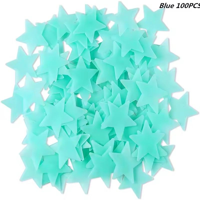 3D stars glow in the dark Luminous on Wall Stickers for Kids Room living room Wall Decal Home Decoration poster J--82