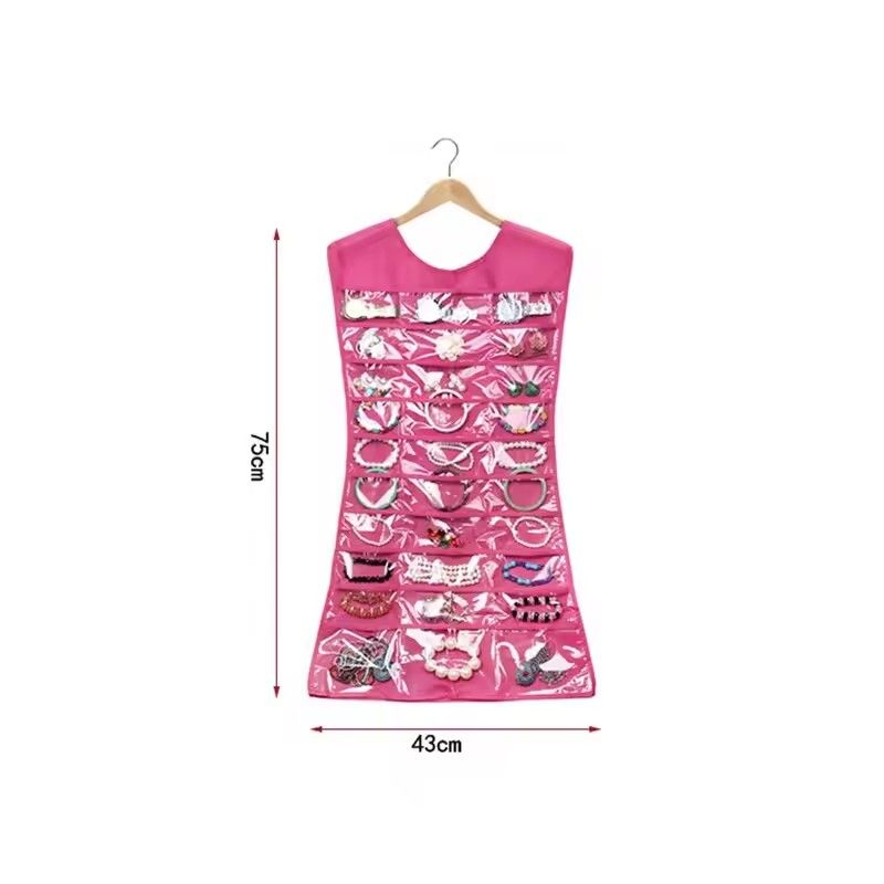 Large Jewelry Holder Necklace Bracelet Earring Ring Pouch Organizer Bag Jewelry Display Bags J--87