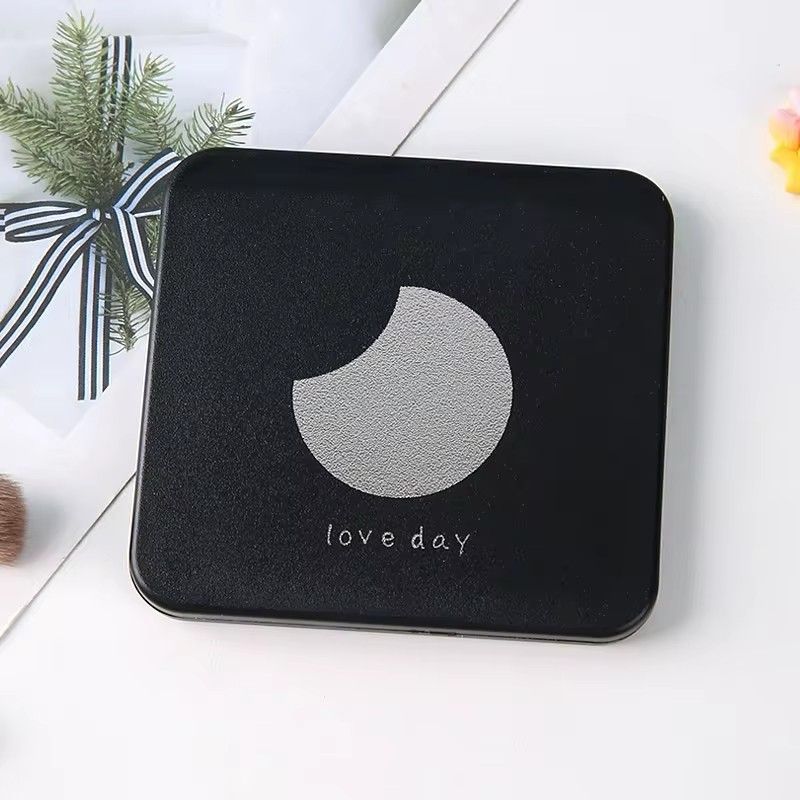 Foldable Makeup Mirror Mini Square Makeup Vanity Mirror Portable Hand Mirrors Double-sided Compact Mirror Pocket Cosmetic Mirror C-395