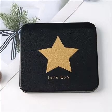 Foldable Makeup Mirror Mini Square Makeup Vanity Mirror Portable Hand Mirrors Double-sided Compact Mirror Pocket Cosmetic Mirror C-395