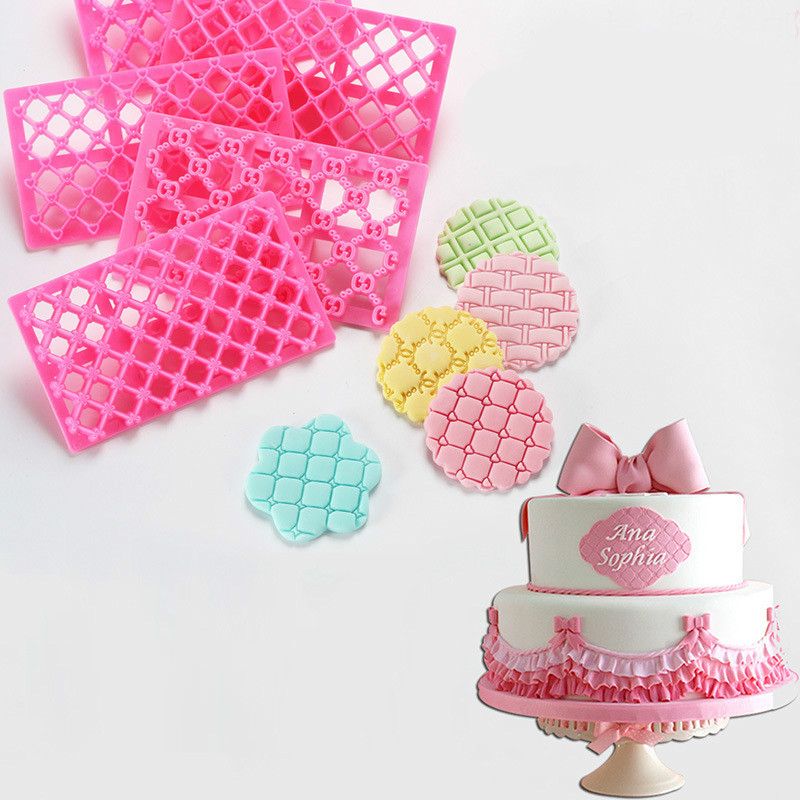 9 Baking Mold Sets Biscuit Tool Plastic Cake Mould Fondant Decoration E-576