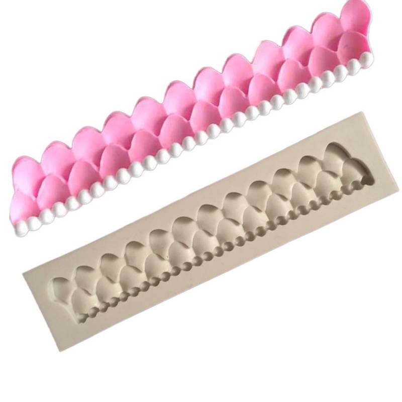 Flower Lace Curtain Shape Silicone Mold Fondant Cake Tools Kitchen Accessories Bakeware Sugarcraft Candy Chocolate Moulds D10--3