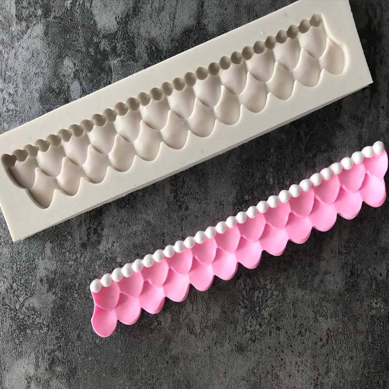 Flower Lace Curtain Shape Silicone Mold Fondant Cake Tools Kitchen Accessories Bakeware Sugarcraft Candy Chocolate Moulds D10--3