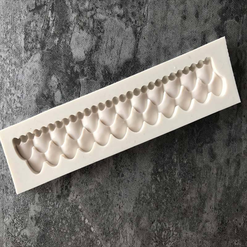 Flower Lace Curtain Shape Silicone Mold Fondant Cake Tools Kitchen Accessories Bakeware Sugarcraft Candy Chocolate Moulds D10--3