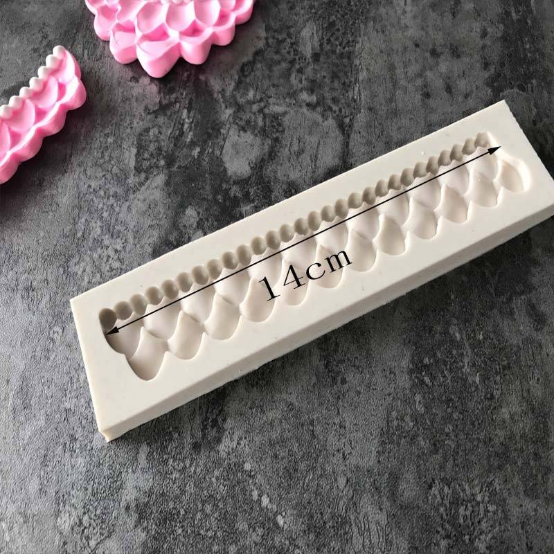 Flower Lace Curtain Shape Silicone Mold Fondant Cake Tools Kitchen Accessories Bakeware Sugarcraft Candy Chocolate Moulds D10--3
