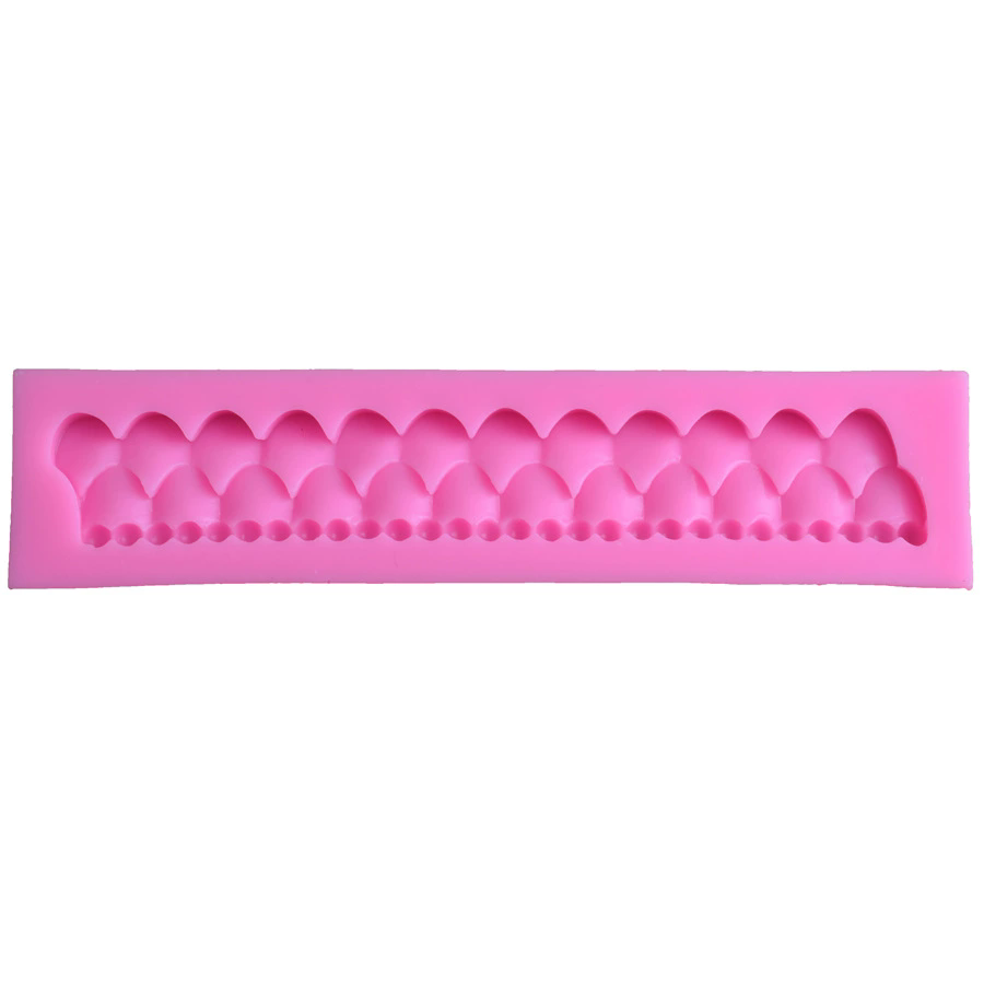 Flower Lace Curtain Shape Silicone Mold Fondant Cake Tools Kitchen Accessories Bakeware Sugarcraft Candy Chocolate Moulds D10--3