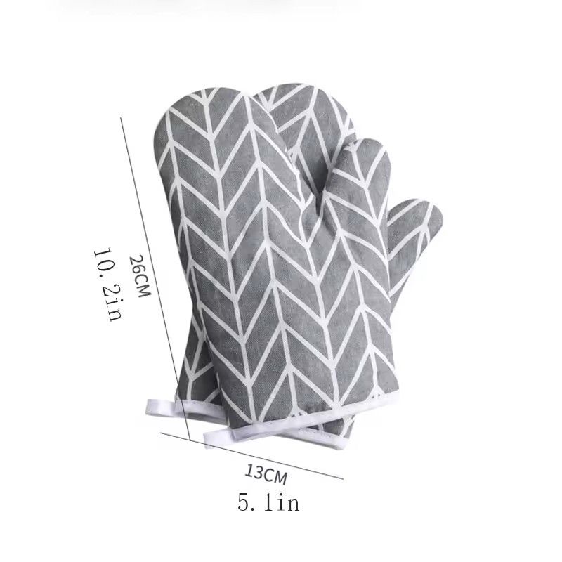 1pc High temperature heat resistant gloves Thickened insulated kitchen oven microwave anti-scalding gloves Baking tools