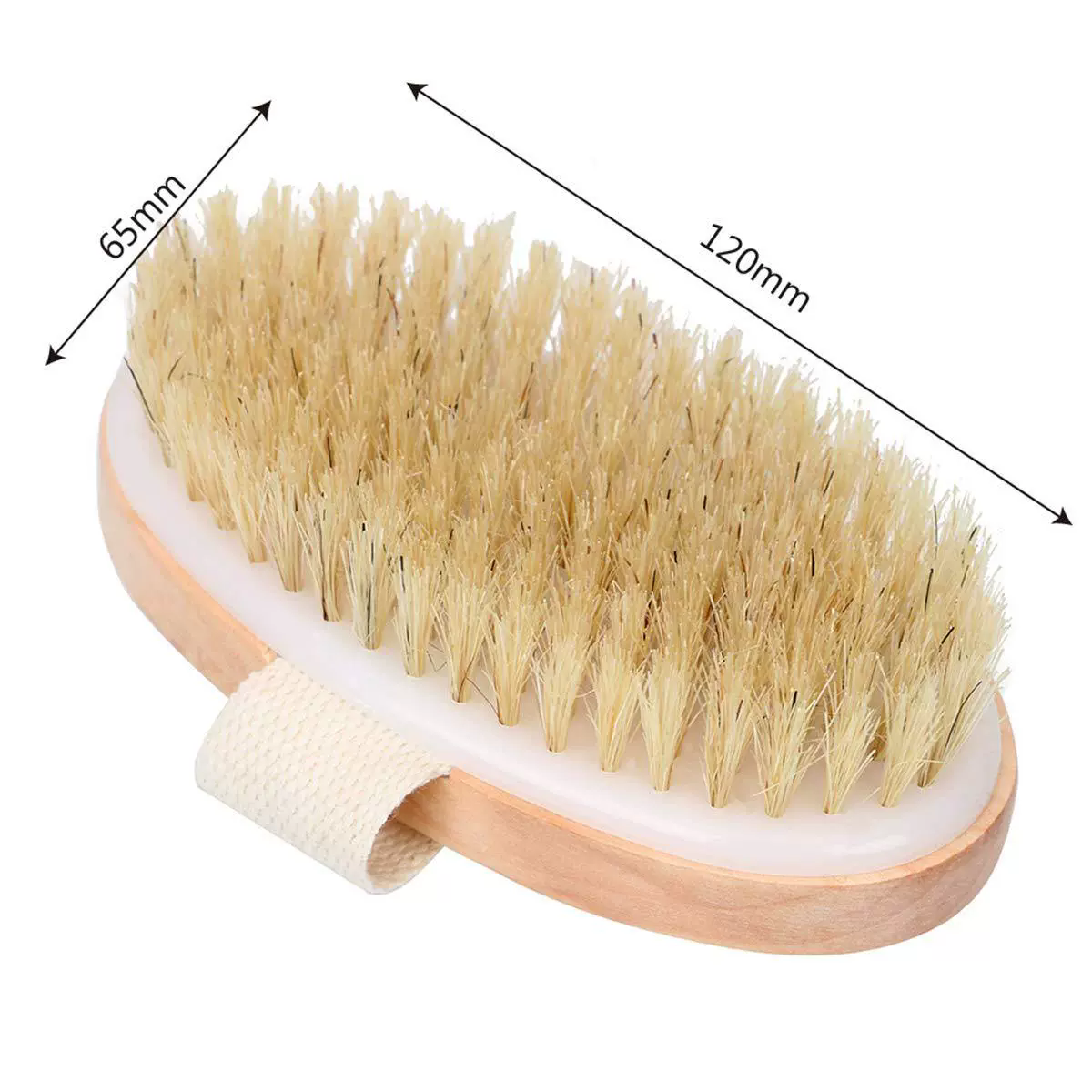 Bathing Brush Dry Skin Body Soft Natural Bristle SPA Brush Without Handle Wooden Bath Shower Brush Exfoliating Body Brush &E-1098