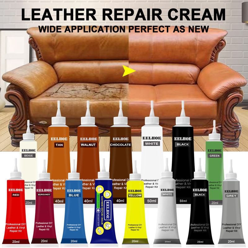 20ml Leather Repair Cream Leather Scratch Crack Leather Repair Car Leather Seat Leather Sofa Repair Cream E-1131