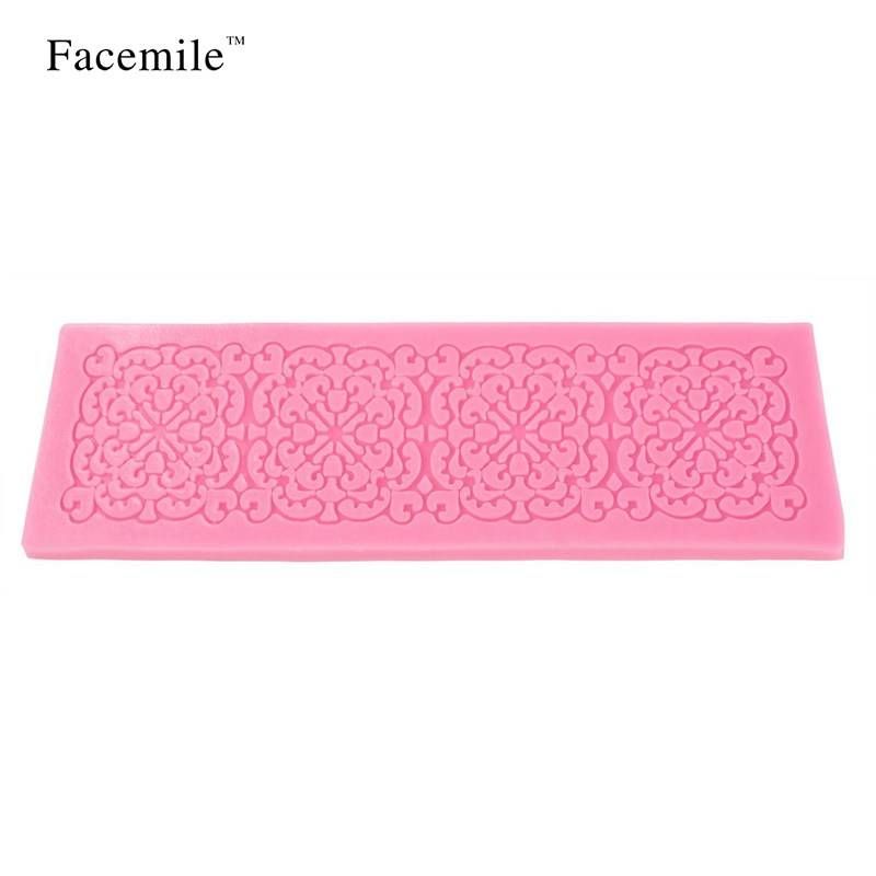 1 pcs Wedding Cake Decoration Mould Silicone Cake Mold Chocolate Mould Pastry Tools Silicone Lace Mat for Fondant  D10--6