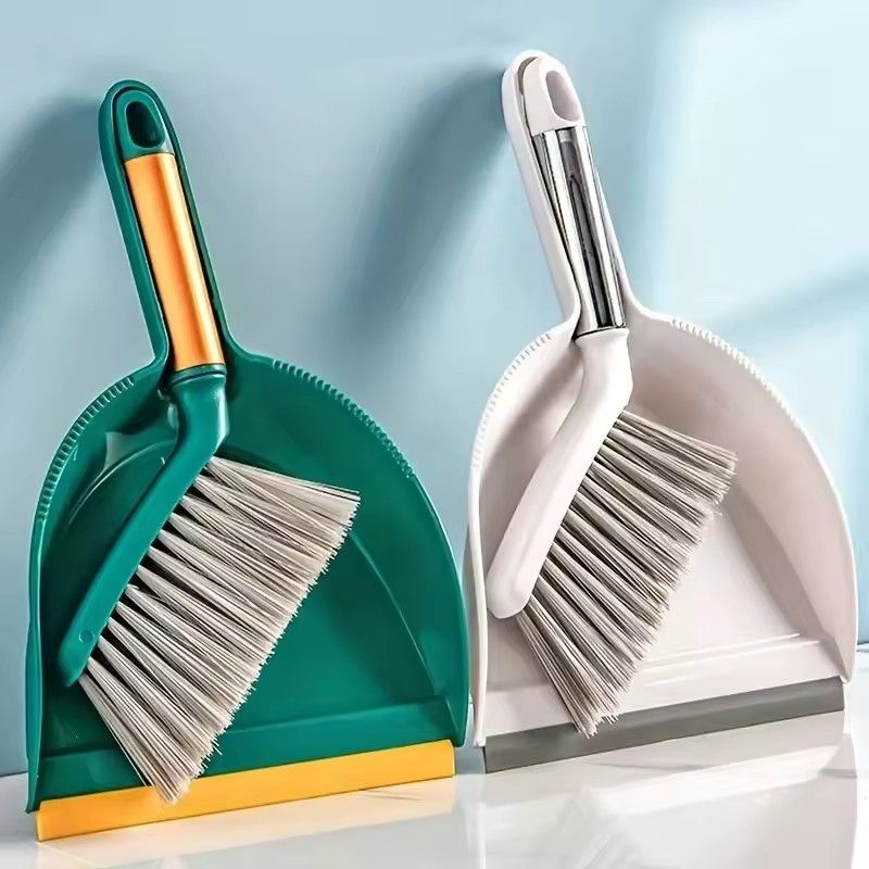 Mini Dustpan and Brush Set Hand Brush Dust Pan Table Cleaning Brush Sweep Broom for Home Computer Keyboard Desktop Table Clean