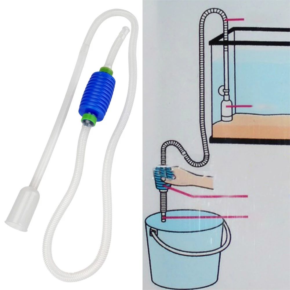 Aquarium Fish Tank Vacuum Gravel Water Filter Cleaner Siphon Pump Manual Cleaner Pump Safe Vacuum