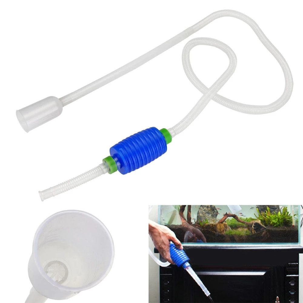 Aquarium Fish Tank Vacuum Gravel Water Filter Cleaner Siphon Pump Manual Cleaner Pump Safe Vacuum