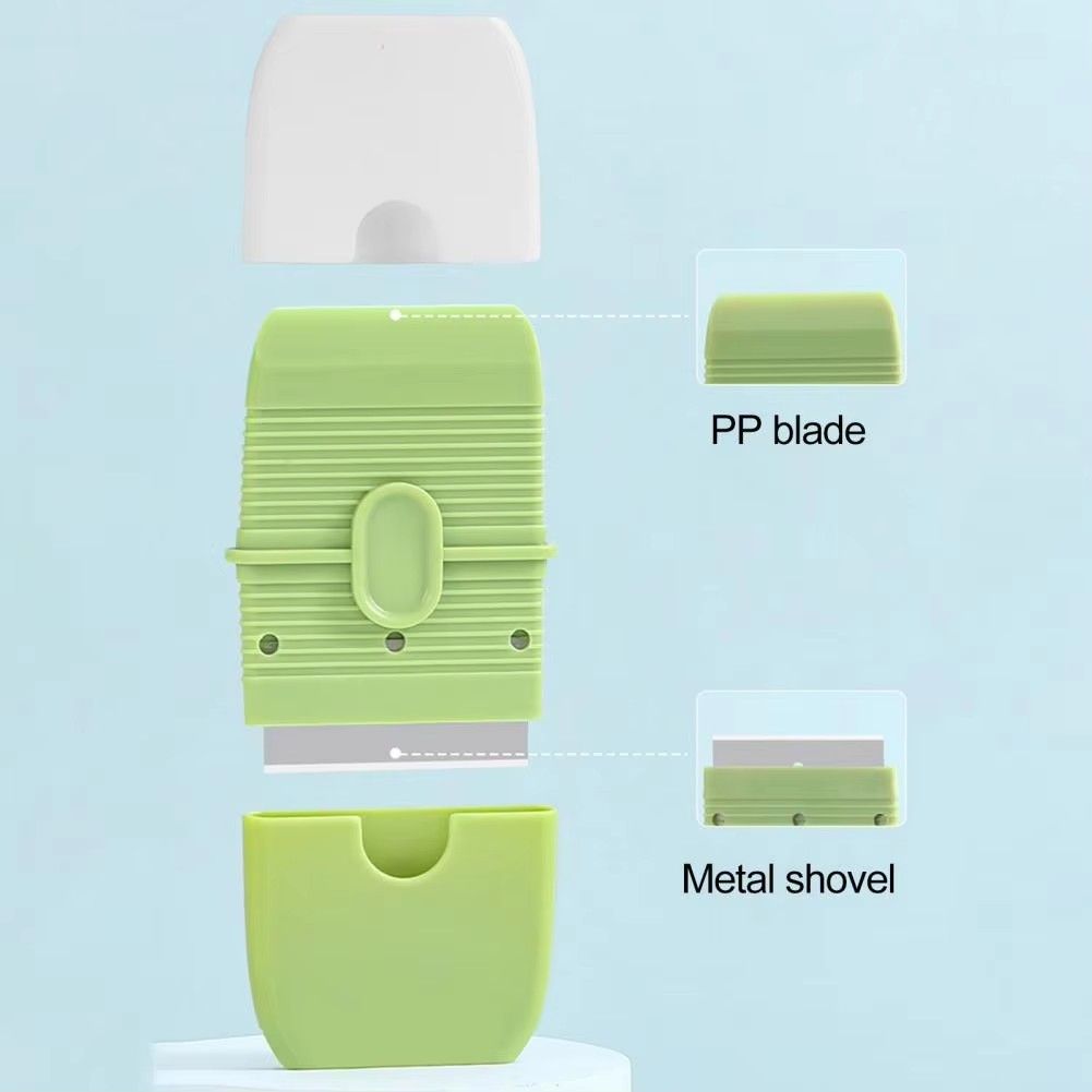 Mini spatula, compact and portable dual head wall ceramic cleaner, tile scraper, multifunctional cleaning tool
