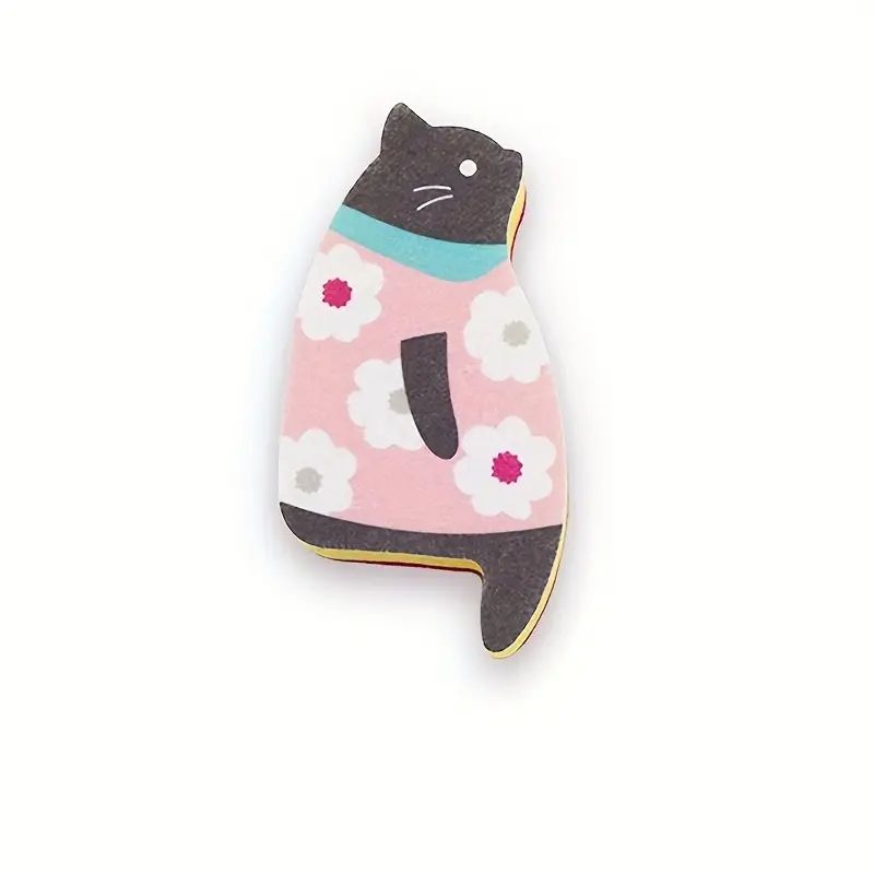 Japanese style kitchen dishwashing sponge cat cute cartoon dishwashing cloth cleaning products kitchen supplies