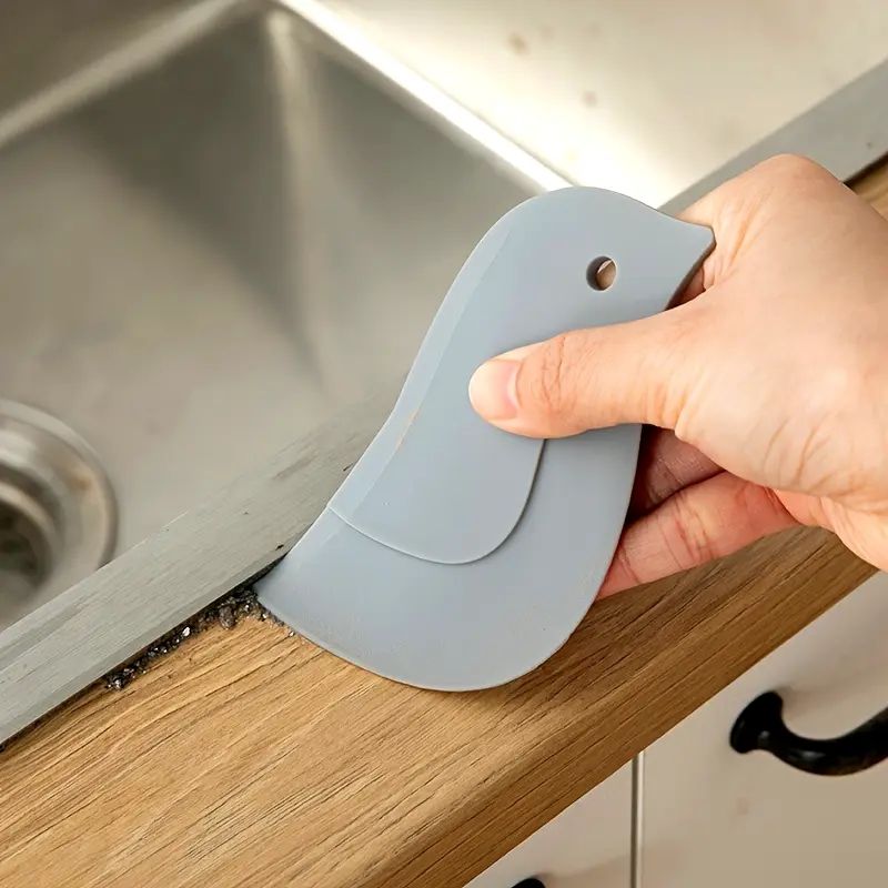 Household Kitchen Multifunctional Soft Scraper Dirt and Grease Cleaning Tool Silicone Scraper To Clean Pots and Oil Stains