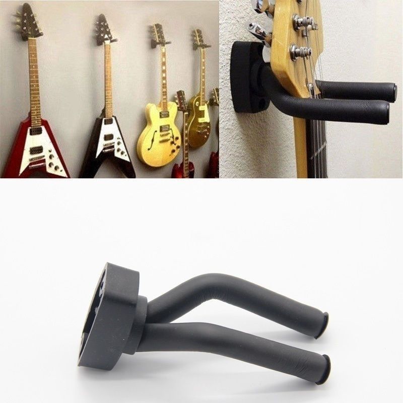 1 Pcs Guitar Hanger Hook Holder Wall Mount Stand Rack Bracket Display Guitar Bass Screws Accessories E-391