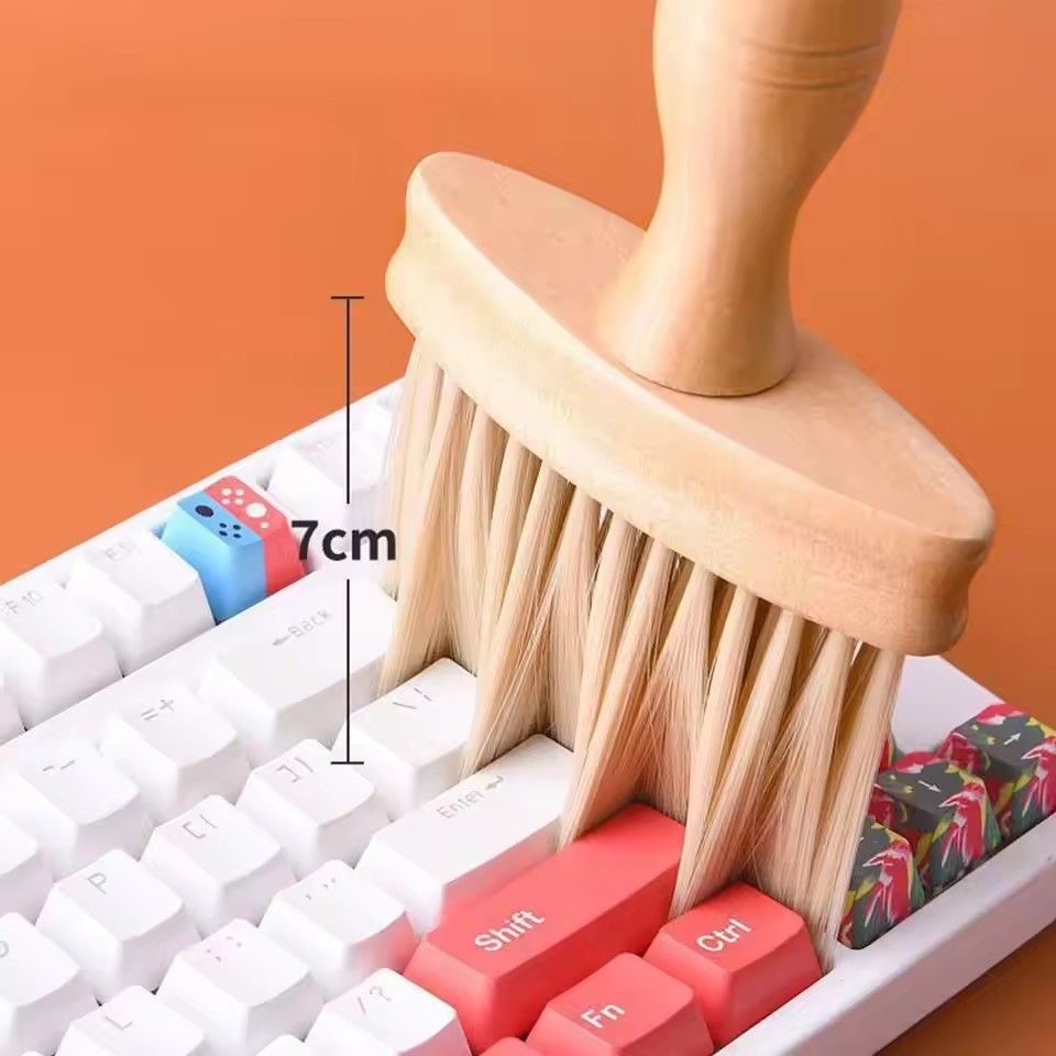 Car interior cleaning tool, air conditioning vent cleaning brush, car wash brush, car interior gap dust removal solid wood brush