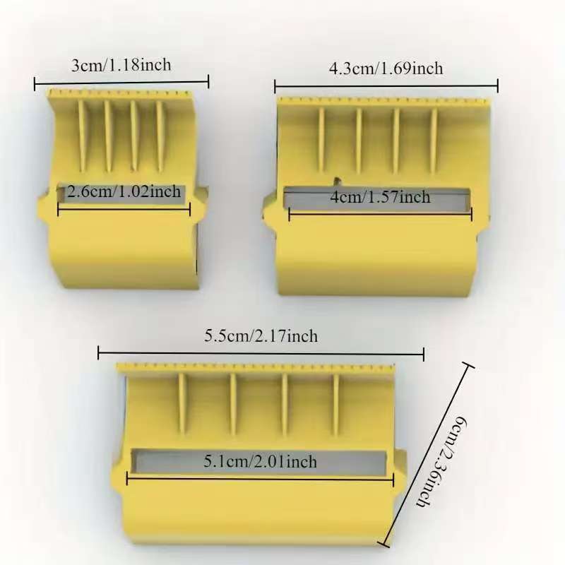 3Pcs Plastic Tape Dispenser Office School Supplies Gift Wrapping Creative Adhesive Tape Holder 3 Size Arts Crafts Tape Cap