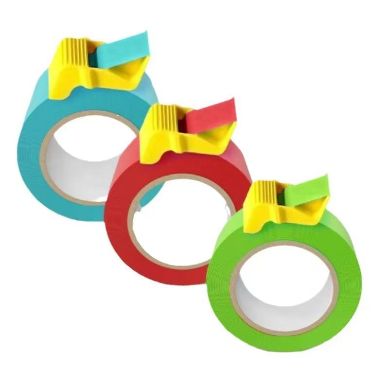 3Pcs Plastic Tape Dispenser Office School Supplies Gift Wrapping Creative Adhesive Tape Holder 3 Size Arts Crafts Tape Cap