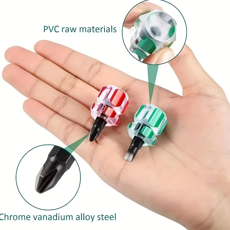 5pcs Mini screwdriver, cross shaped manual screwdriver, car mudguard, small carrot head, disassembly and maintenance tool batch