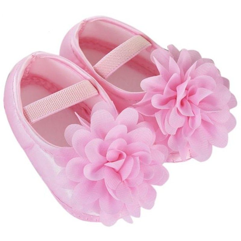 Girl Shallow Princess Shoes Newborn Flower Satin Shoes Soft Sole Toddler Infant Shoes First Walker
