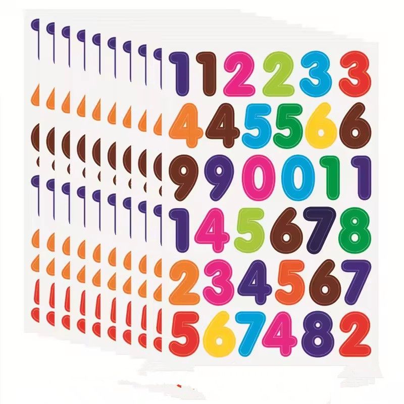 50pcs/5bags Cute Notebook Laptop Decals Star Number Letter Reward Sticker For Teacher Parent Kids Gift Toys