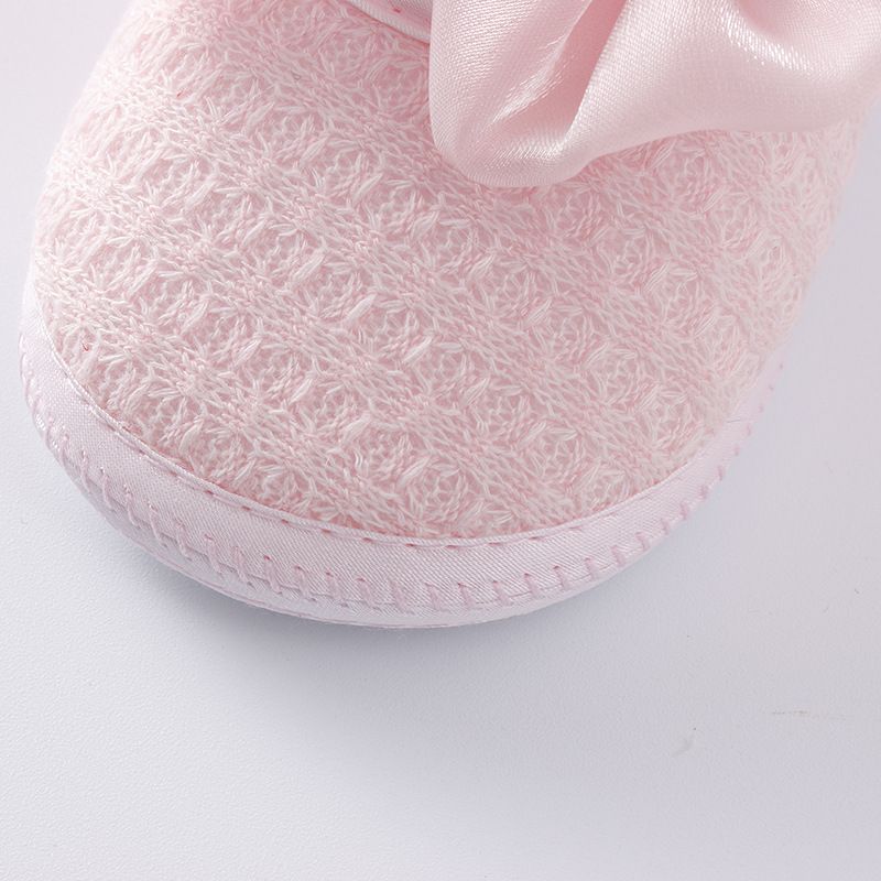 Baywell Newborn Baby Girl Bow Shoes Toddler Baptism Prewalker Cute Baby Soft First Walker for 0-12 Months Kids