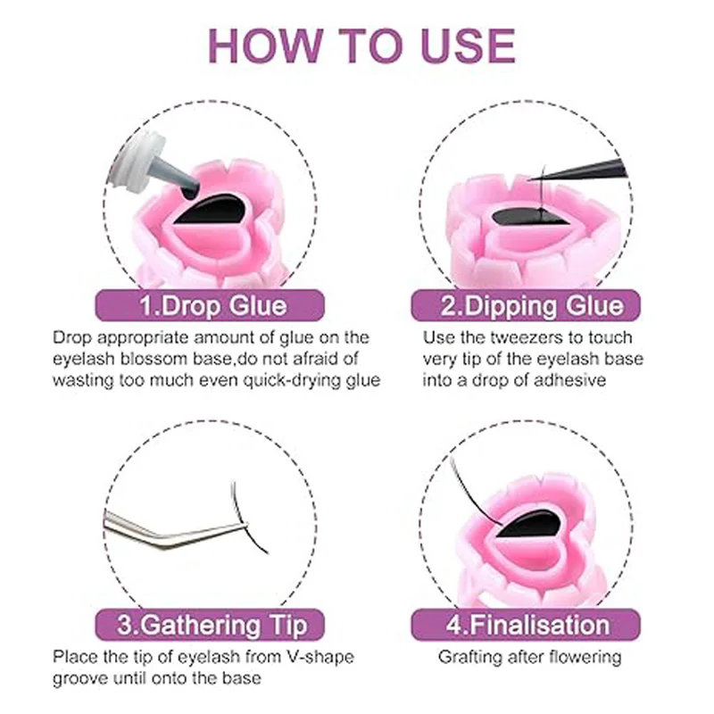 Disposable Eyelash Extension Glue Ring Cup Tattoo Pigment Holder Container Lash Tools Supplier 100pcs/bag