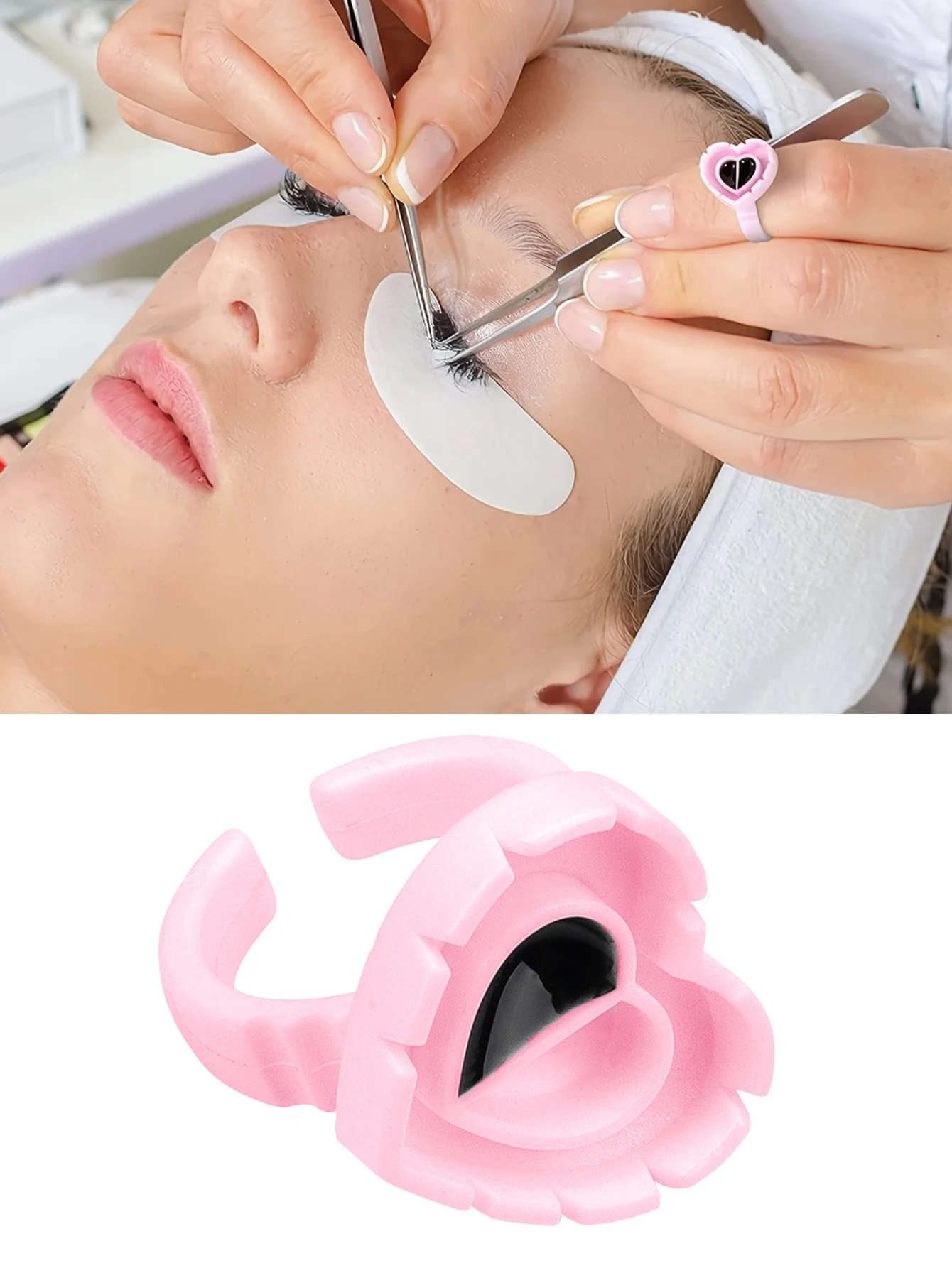Disposable Eyelash Extension Glue Ring Cup Tattoo Pigment Holder Container Lash Tools Supplier 100pcs/bag