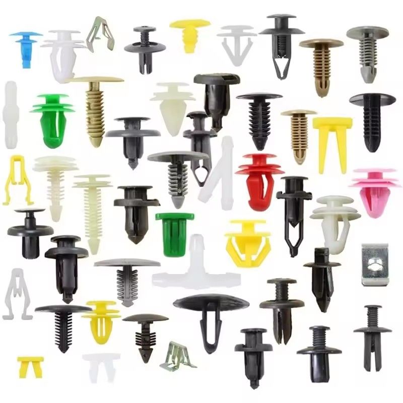 100Pcs Car Clips Fastener Screws Bumper Interior Decoration Auto Plastic Random Mixing Universal Plastic E-1216