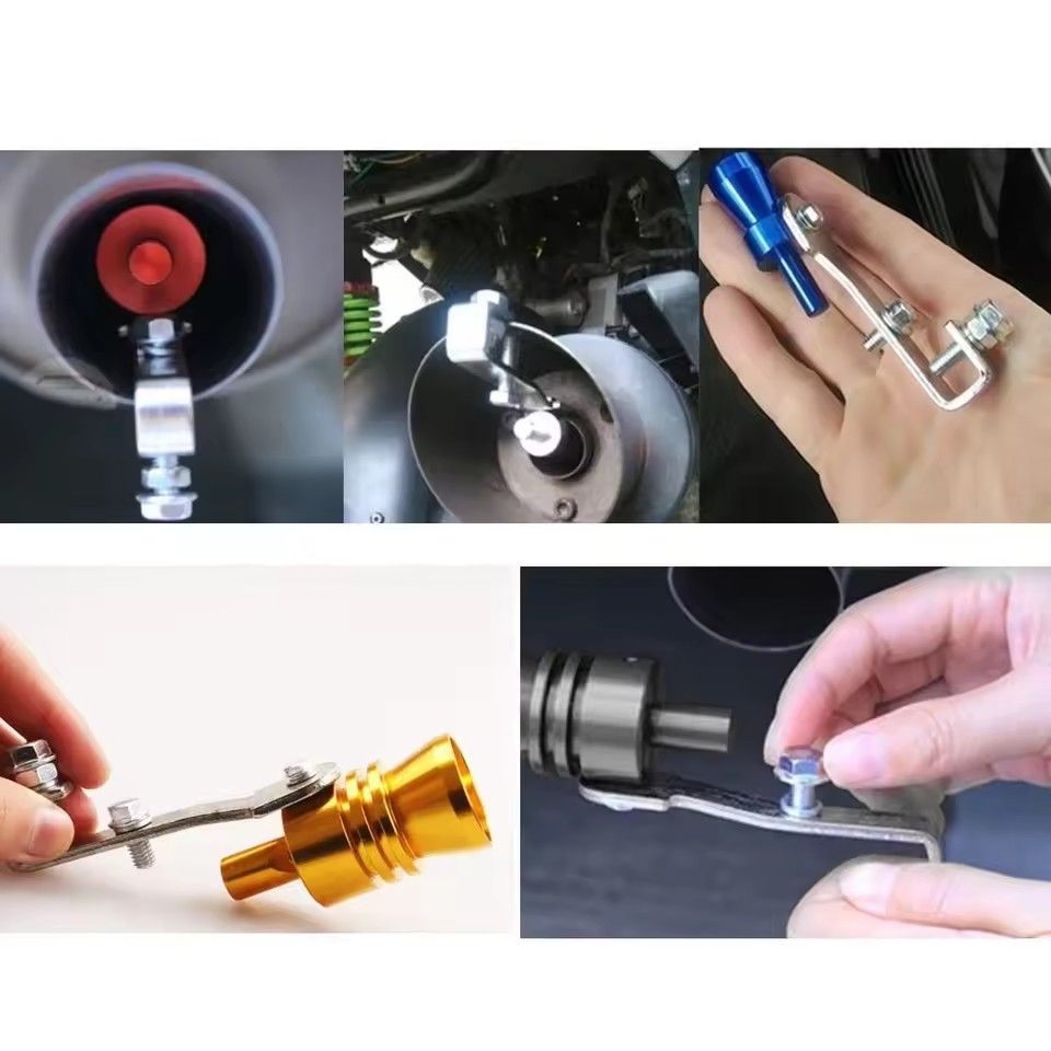 Universal Car Turbo Whistle Car Refitting Turbo Whistle Exhaust Pipe Sound Turbo Tail E-418