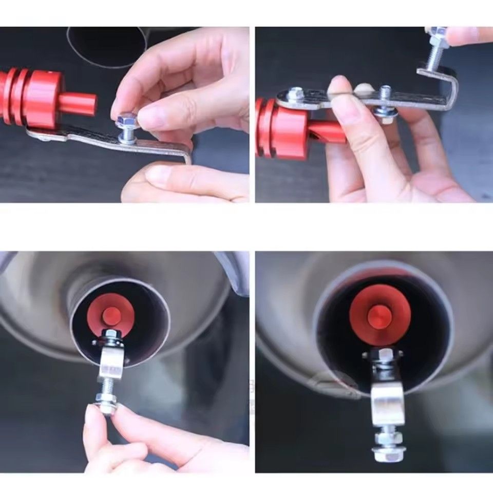 Universal Car Turbo Whistle Car Refitting Turbo Whistle Exhaust Pipe Sound Turbo Tail E-418