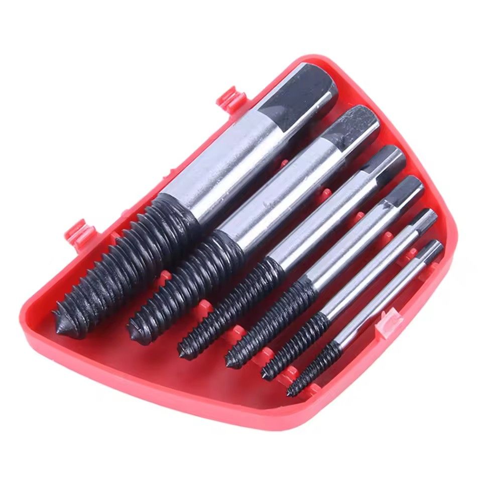 5Pcs Screw Extractor Center Drill Bits Guide Set Broken Damaged Bolt Remover Removal Speed Easy Set &E-1115