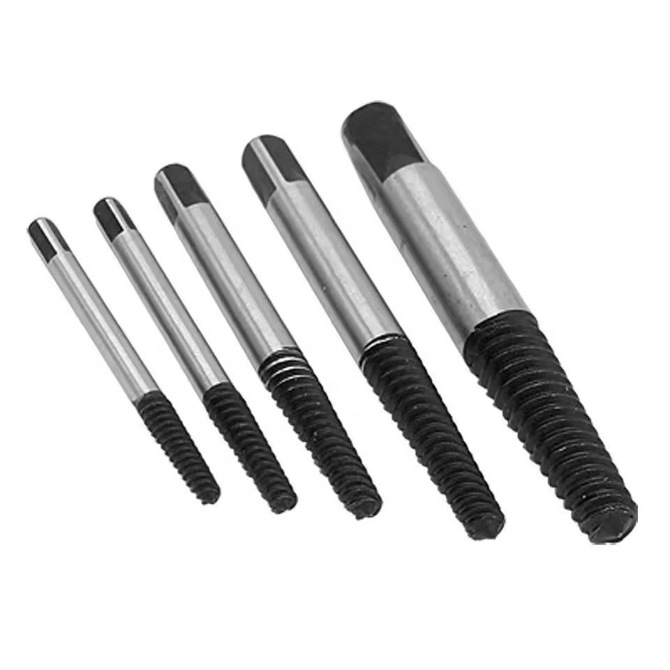 5Pcs Screw Extractor Center Drill Bits Guide Set Broken Damaged Bolt Remover Removal Speed Easy Set &E-1115