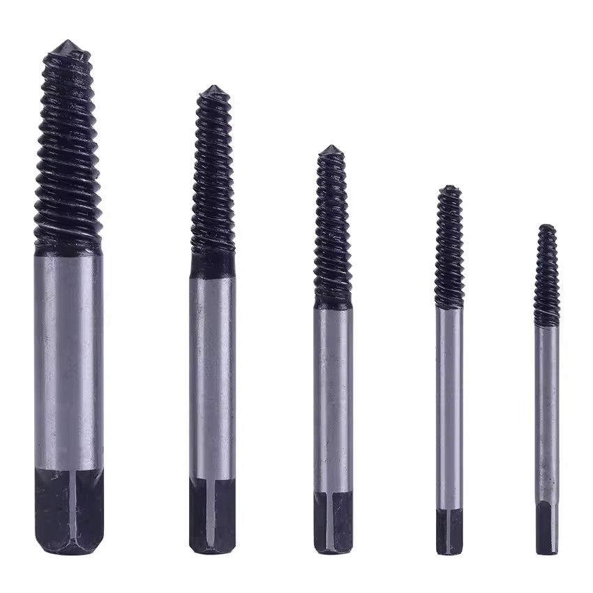 5Pcs Screw Extractor Center Drill Bits Guide Set Broken Damaged Bolt Remover Removal Speed Easy Set &E-1115