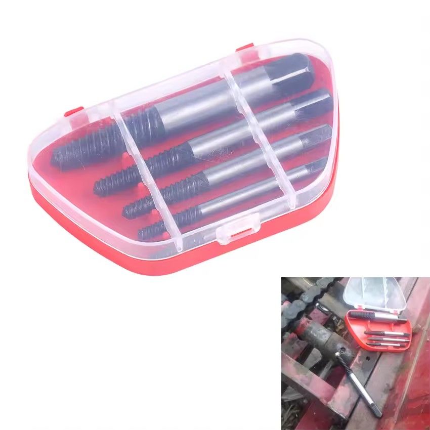 5Pcs Screw Extractor Center Drill Bits Guide Set Broken Damaged Bolt Remover Removal Speed Easy Set &E-1115