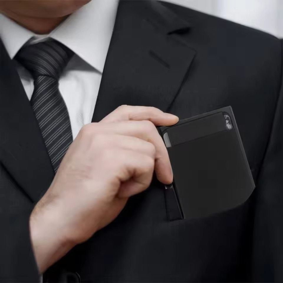 Up Id RFID Card Holder Smart Wallet Package Fashion Aluminum Metal Protective Gear Storage Smart Quick Release Wallet E-1162