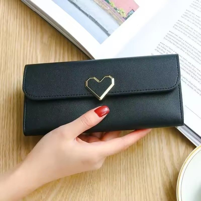 Women Long Wallets Purses Luxury Love Heart Wallets for Ladies Girl Money  Pocket Card Holder Female Wallets Phone Clutch Bag C-150