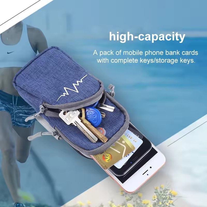 Mobile phone arm bag outdoor sports arm sleeve nylon arm bag waterproof running wrist bag men and women fashion arm band E-691