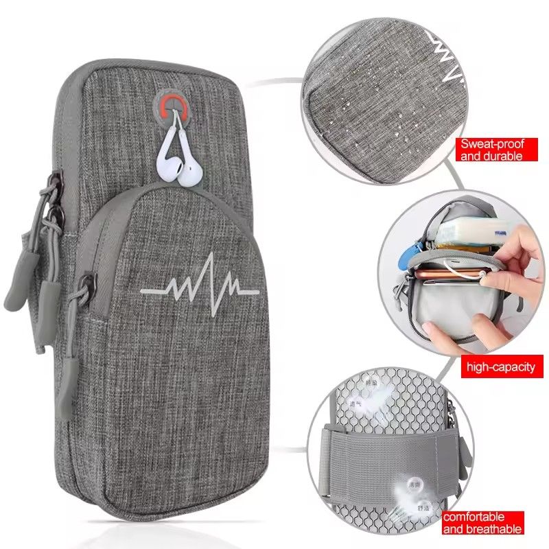 Mobile phone arm bag outdoor sports arm sleeve nylon arm bag waterproof running wrist bag men and women fashion arm band E-691