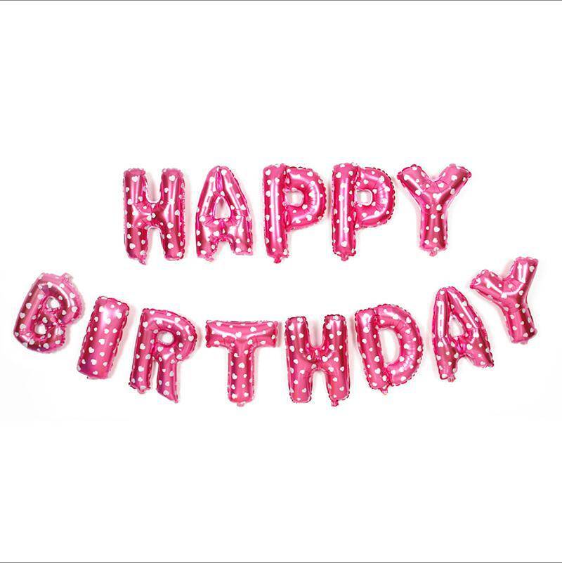 16 inches HAPPY BIRTHDAY Foil Balloons Silver Gold Children Happy Birthday Letter Ballons party Decorations Supplies F4-46