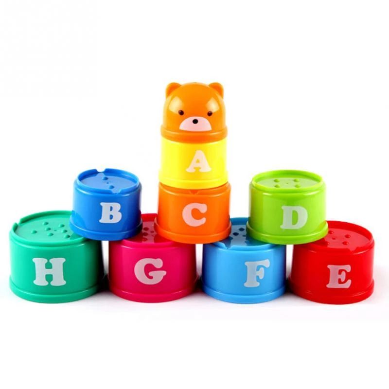 Early Childhood Education Puzzle Toys Jane Fun Fun Stacked Cups F4-42