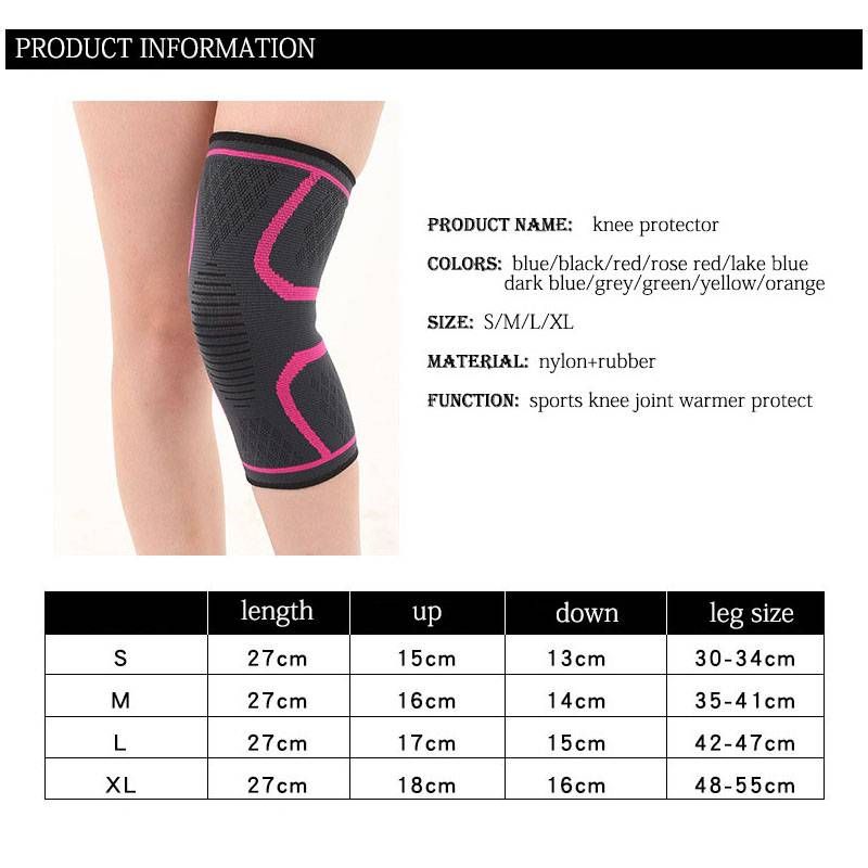 Knee Protector High Elasticity Knee Support Pads Breathable Relieve Arthritis Basketball Train Gym Sports Outdoor Guard Kneepad FZ-106-4