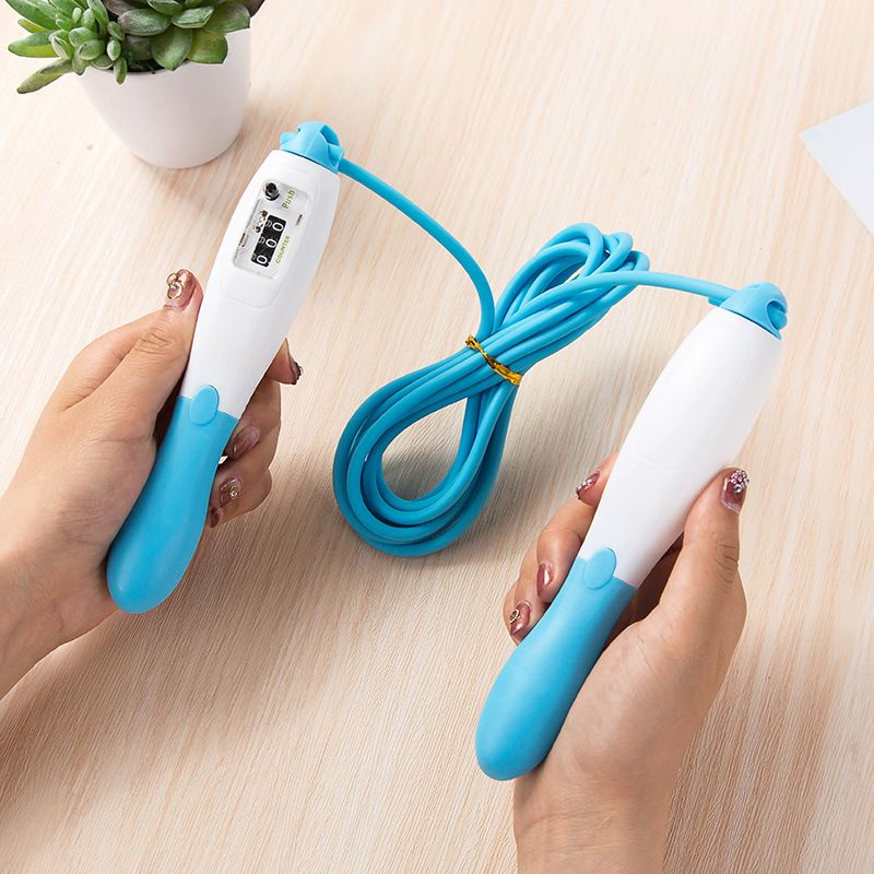 1 pcs Excercise Workout Gym Fitness Exercise Skipping Rope Jump Counter Automatic Digital Jump Ropes Tools F4-59